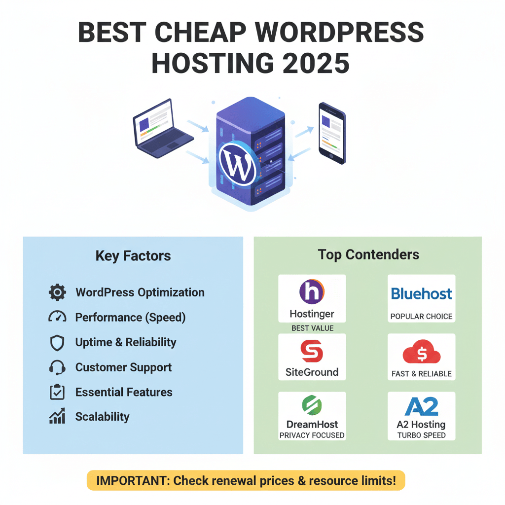 Best Cheap Web Hosting Providers 2025: Top Affordable Options